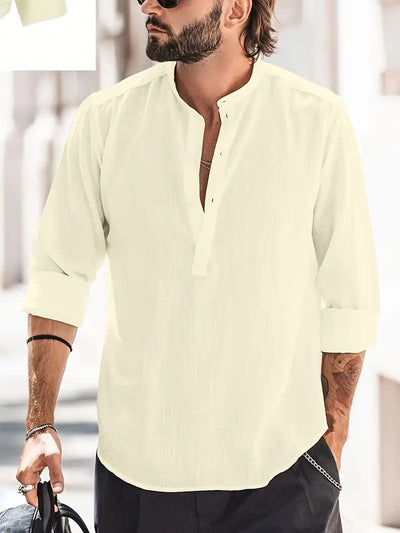 Chemise Hugo Homme – Chemise en Lin Classique et Confortable-6