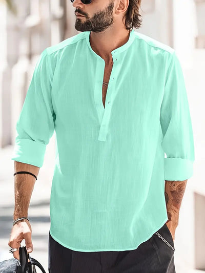 Chemise Hugo Homme – Chemise en Lin Classique et Confortable-2