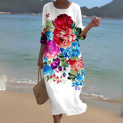 Variant image for Paloma | Robe Élégante Femme Imprimé Floral Chic et Élégante-55