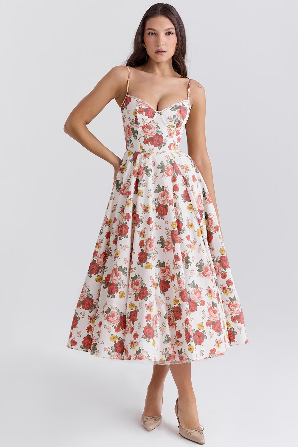 Anna | Splendido abito midi lucido