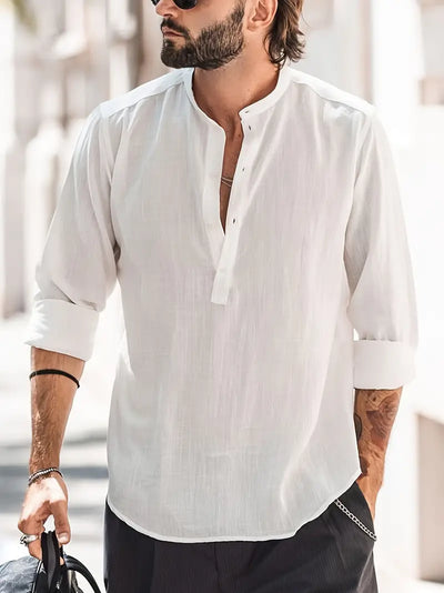 Variant image for Chemise Hugo Homme – Chemise en Lin Classique et Confortable-31