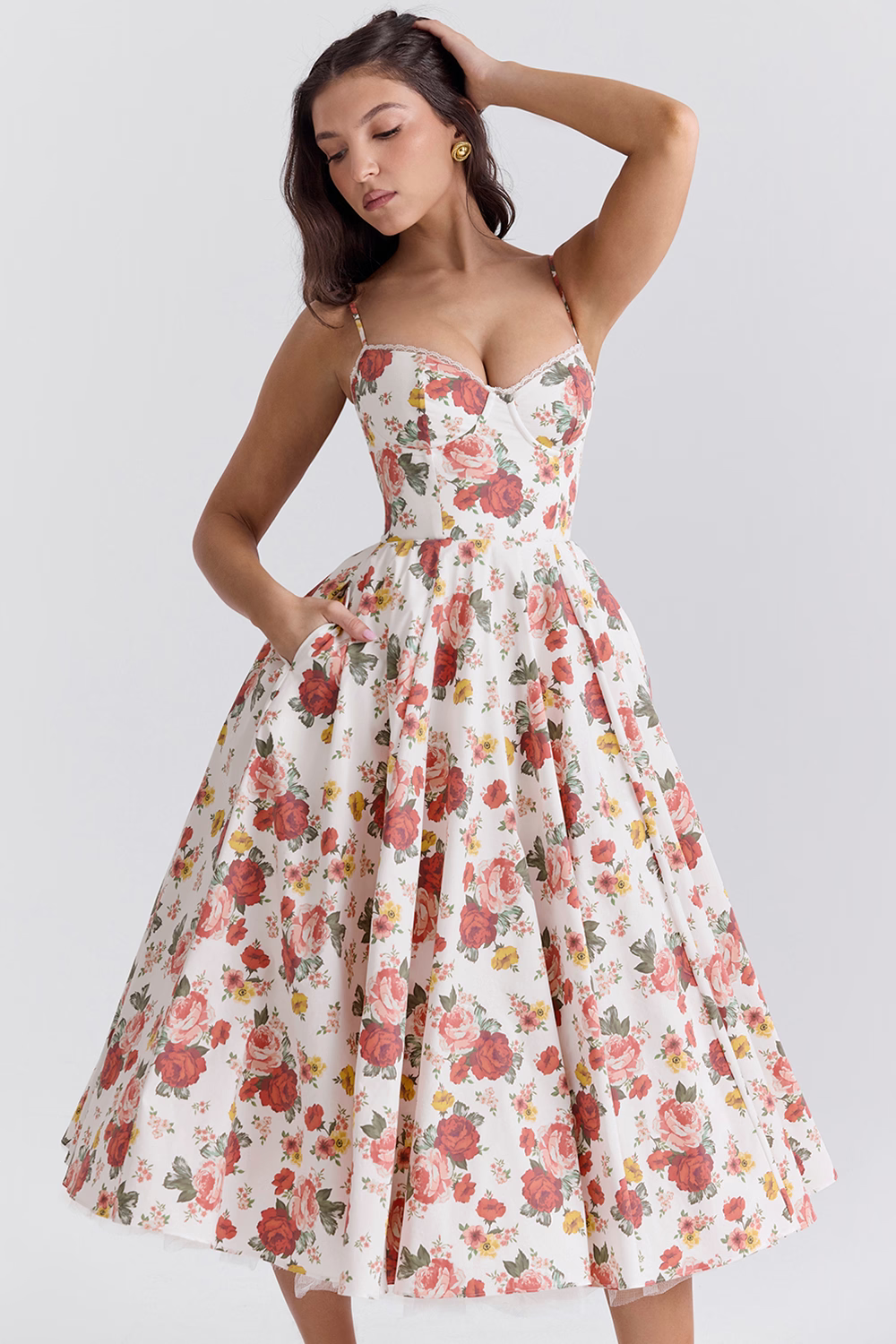 Anna | Splendido abito midi lucido