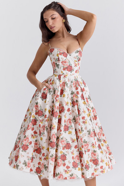 Anna | Splendido abito midi lucido