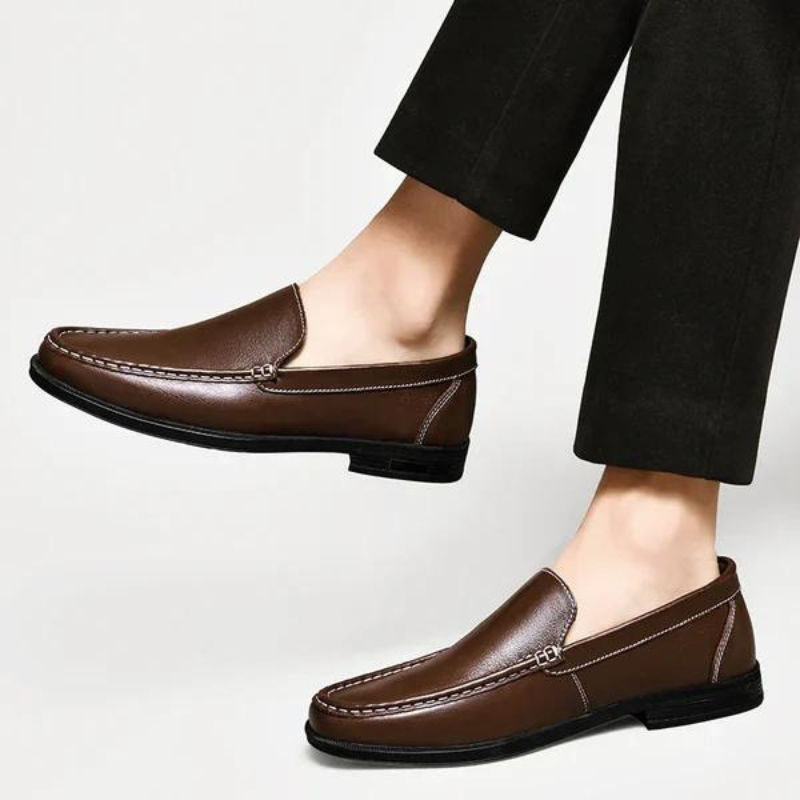 Mario | Mocassins italiens en cuir véritable