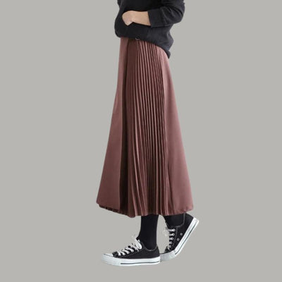 Alysha | Jupe midi plissée