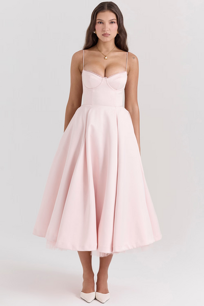 Anna | Splendido abito midi lucido