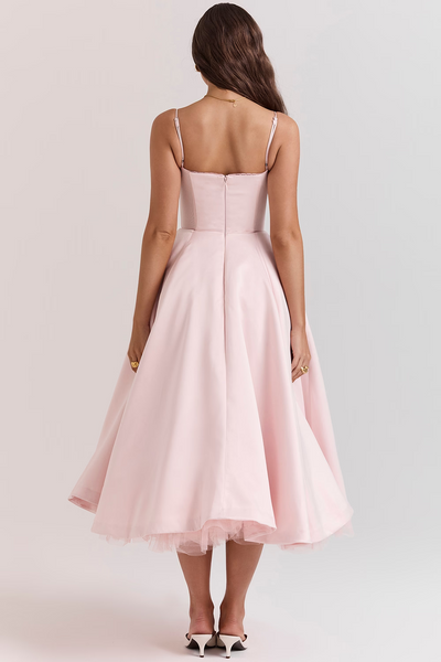 Anna | Splendido abito midi lucido