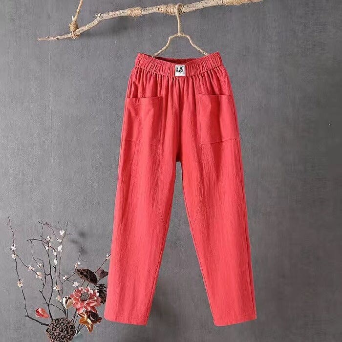 Emma | Pantalon Fluide Femme en Lin et Coton-6