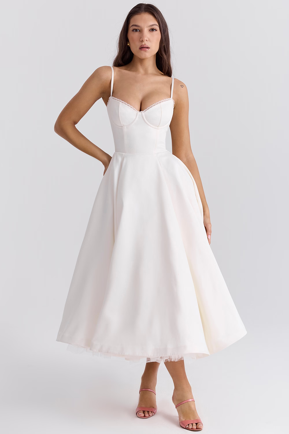 Anna | Splendido abito midi lucido