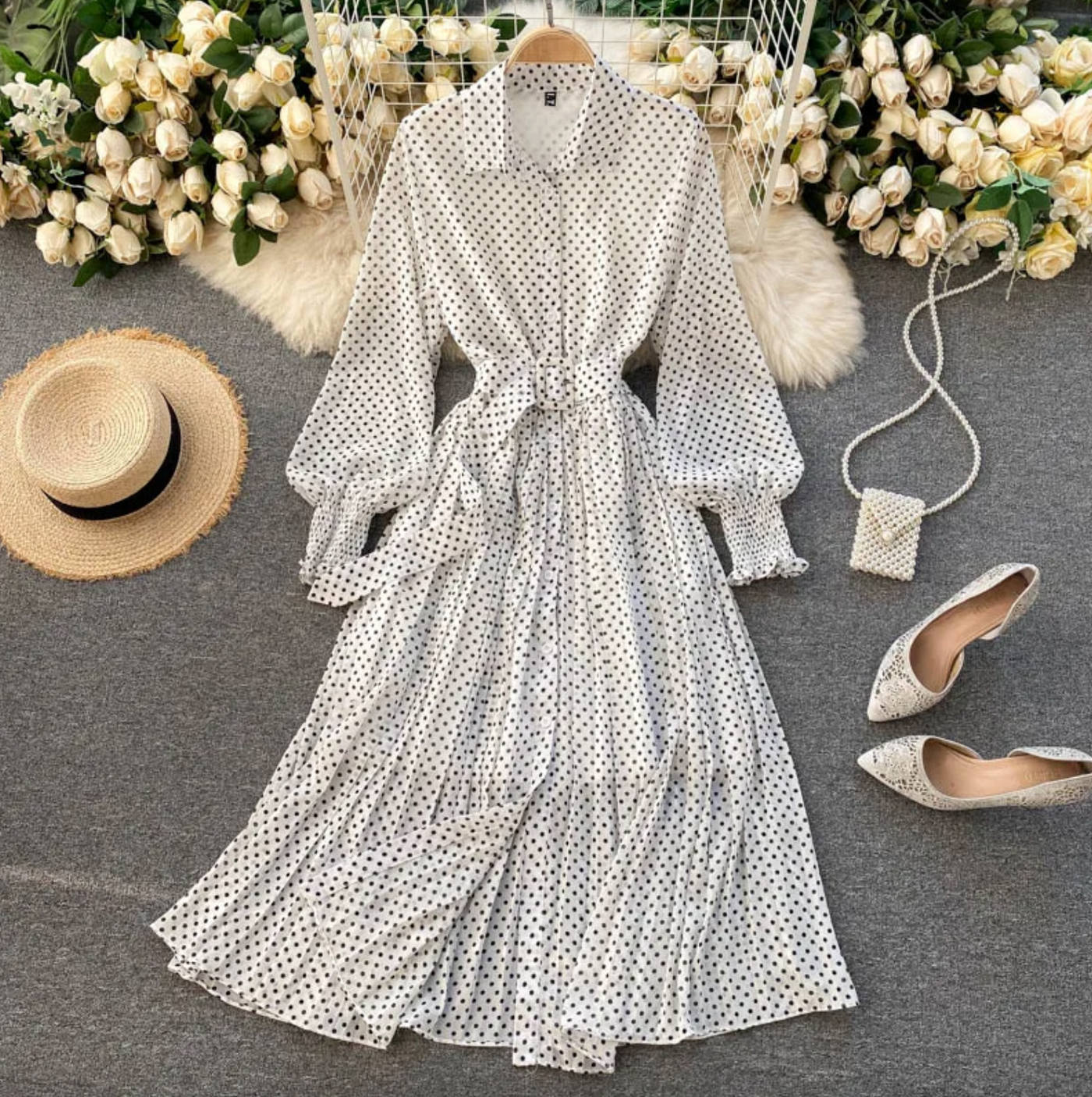 Coralie | Robe en mousseline de soie