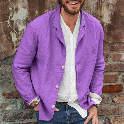 Variant image for Veste Homme Lin - Confortable, Élégante, Décontractée-31