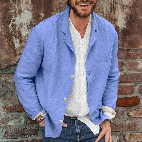Variant image for Veste Homme Lin - Confortable, Élégante, Décontractée-18