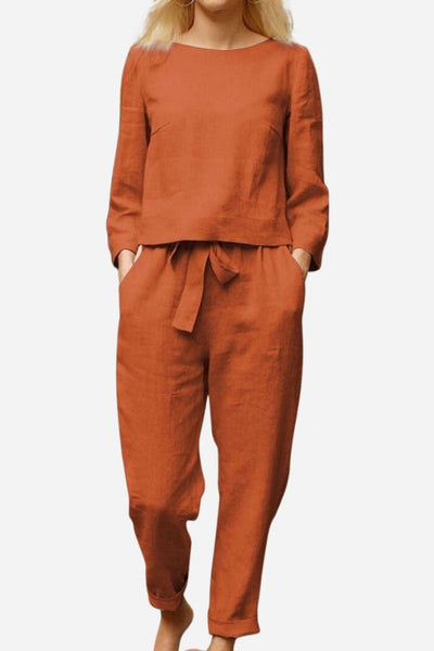Variant image for Bella | Ensemble Deux Pièces Femme en Lin Chic et Confortable-15