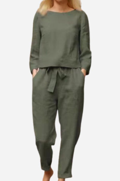 Variant image for Bella | Ensemble Deux Pièces Femme en Lin Chic et Confortable-30