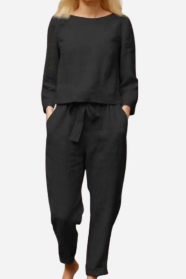 Variant image for Bella | Ensemble Deux Pièces Femme en Lin Chic et Confortable-25