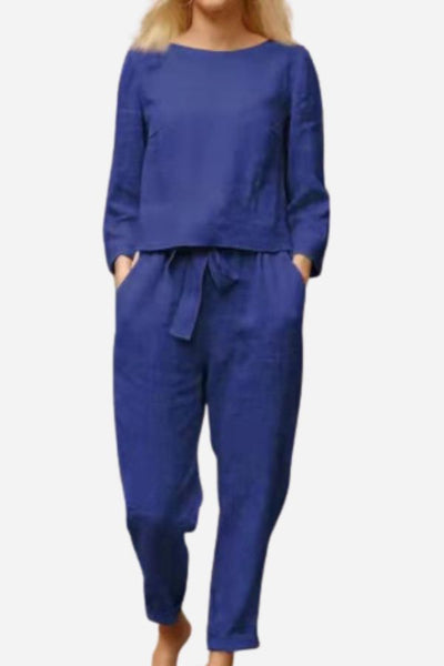 Bella | Ensemble Deux Pièces Femme en Lin Chic et Confortable-1