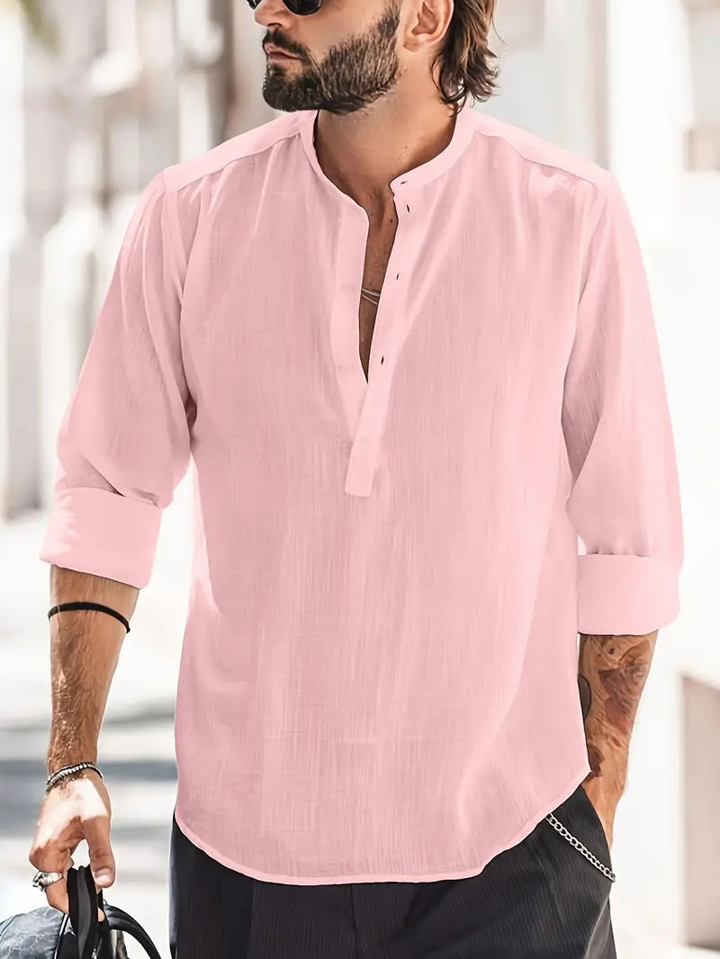 Chemise Hugo Homme – Chemise en Lin Classique et Confortable-3