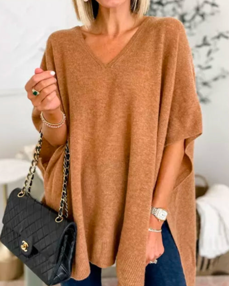 Adeline | Sweat à col en V et coupe ample