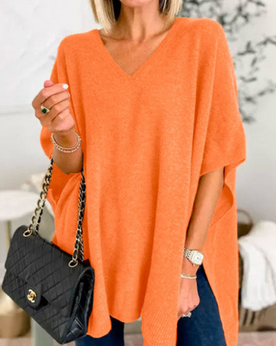 Adeline | Sweat à col en V et coupe ample