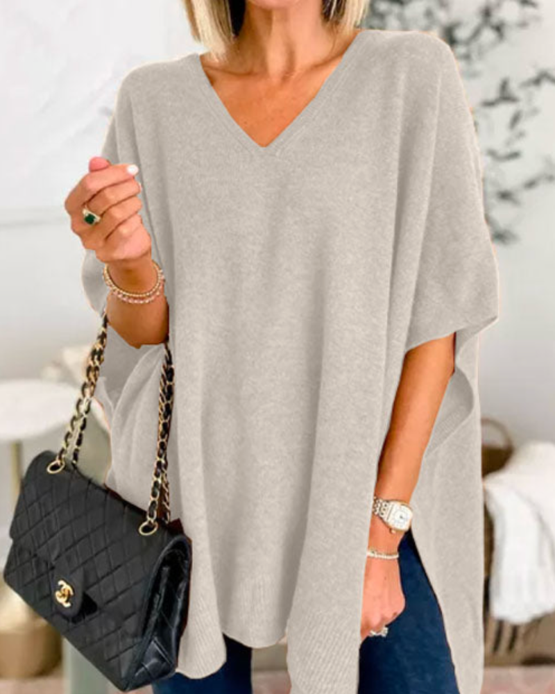 Adeline | Sweat à col en V et coupe ample