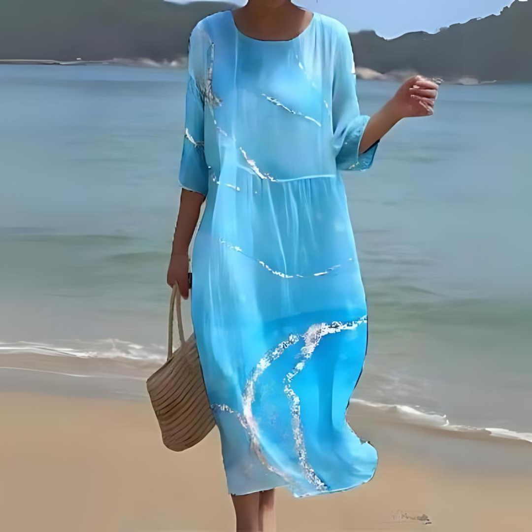 Variant image for Paloma | Robe Élégante Femme Imprimé Floral Chic et Élégante-13