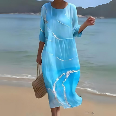 Variant image for Paloma | Robe Élégante Femme Imprimé Floral Chic et Élégante-13