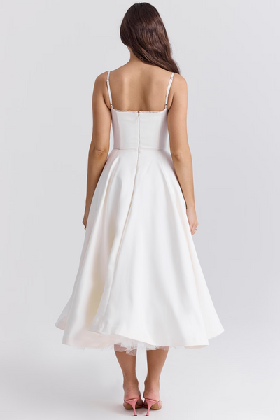 Anna | Splendido abito midi lucido