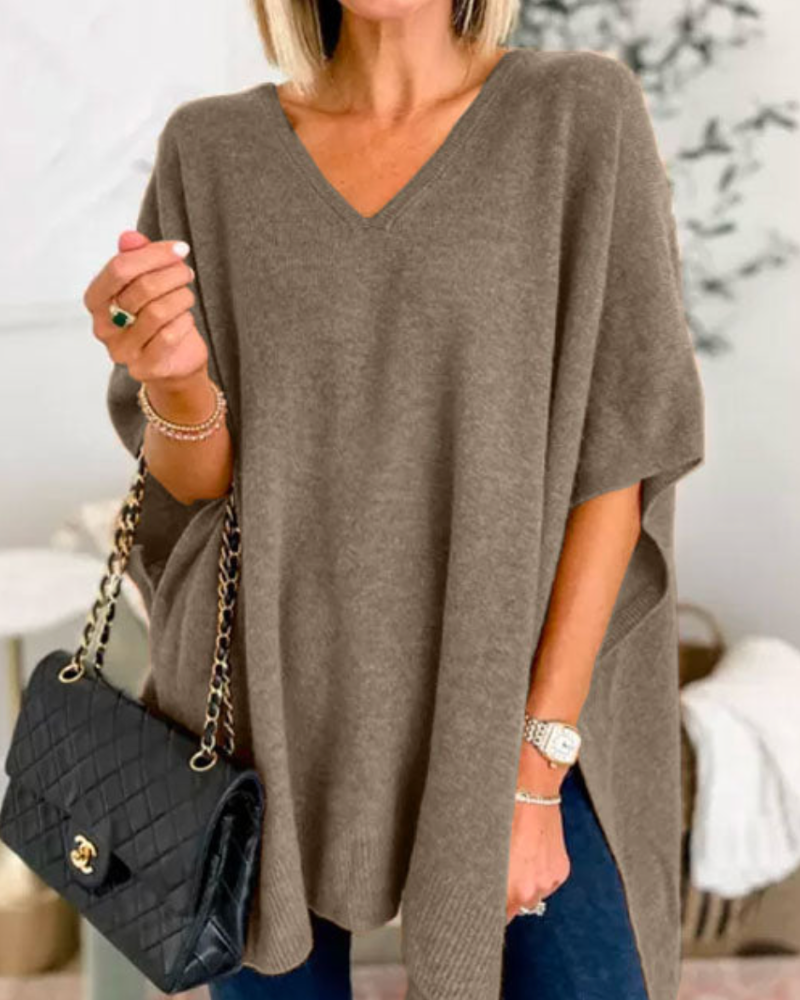 Adeline | Sweat à col en V et coupe ample