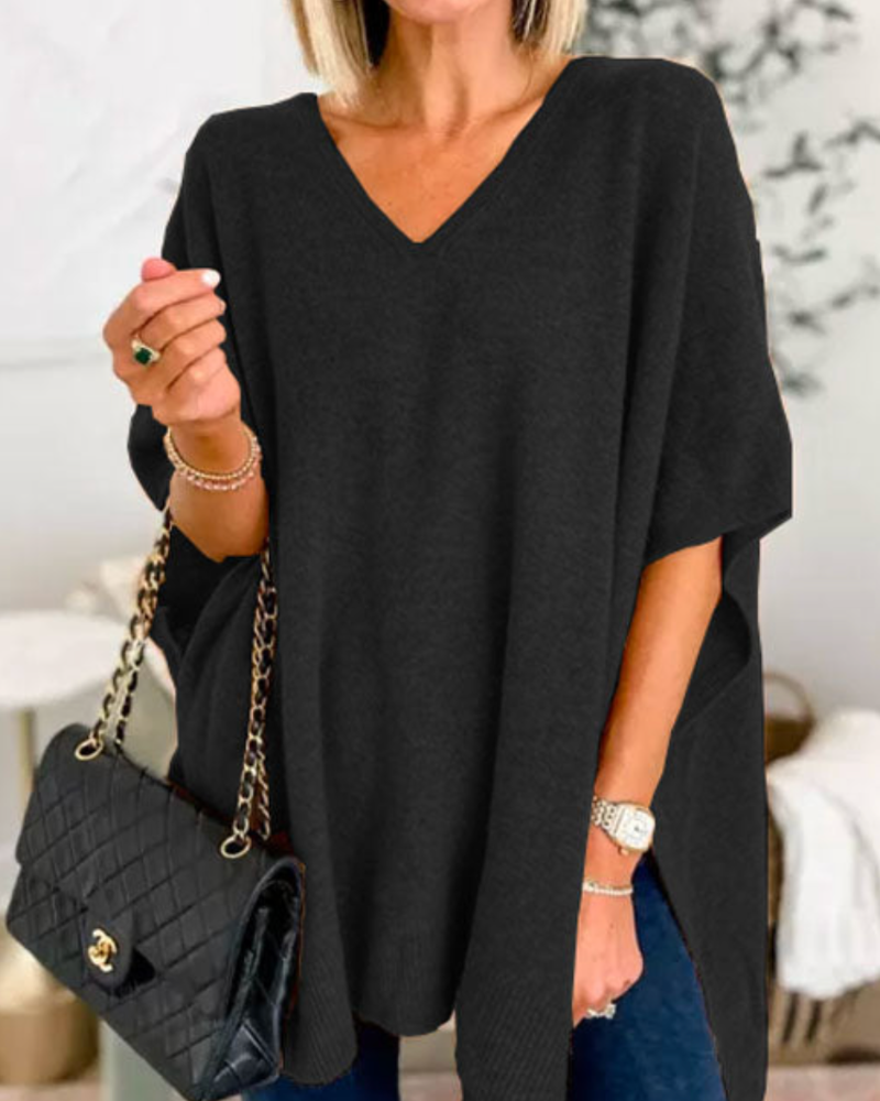 Adeline | Sweat à col en V et coupe ample