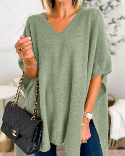 Adeline | Sweat à col en V et coupe ample