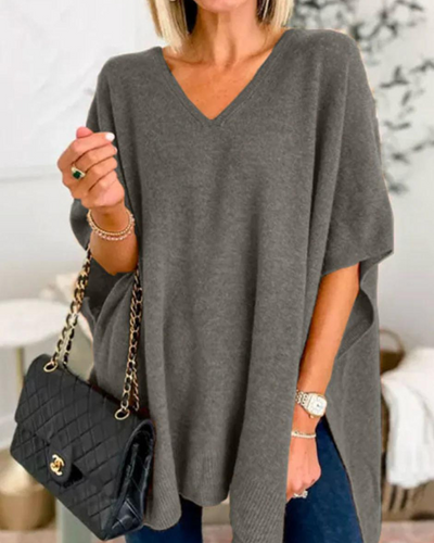 Adeline | Sweat à col en V et coupe ample