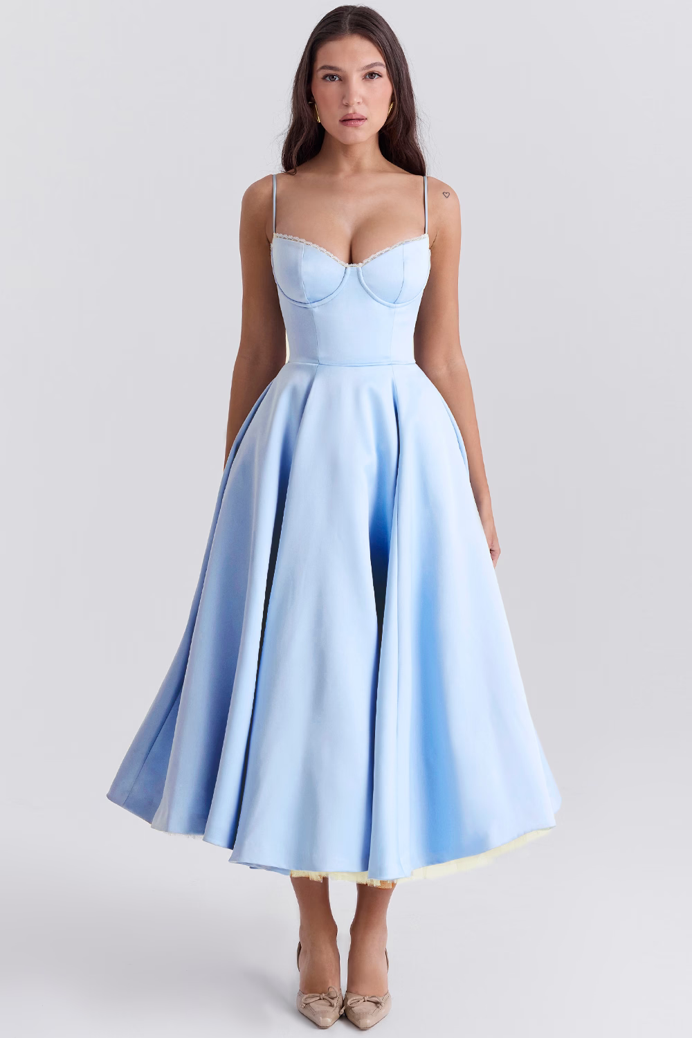 Anna | Splendido abito midi lucido