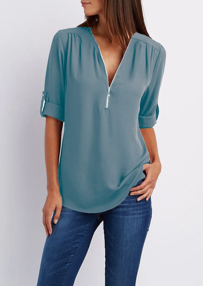 Variant image for Kassidy Chemisier Femme Chic – Design Moderne avec Fermeture Éclair-25