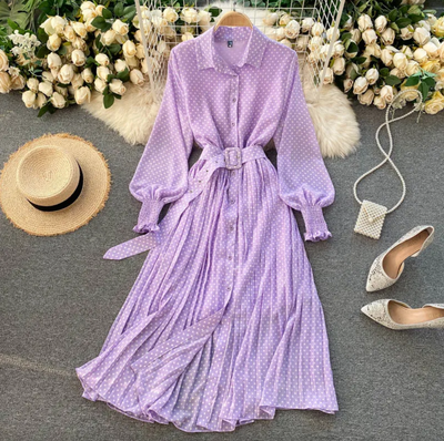 Coralie | Robe en mousseline de soie
