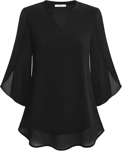 Celeste | Blouse Élégante à Manches Divisées-2