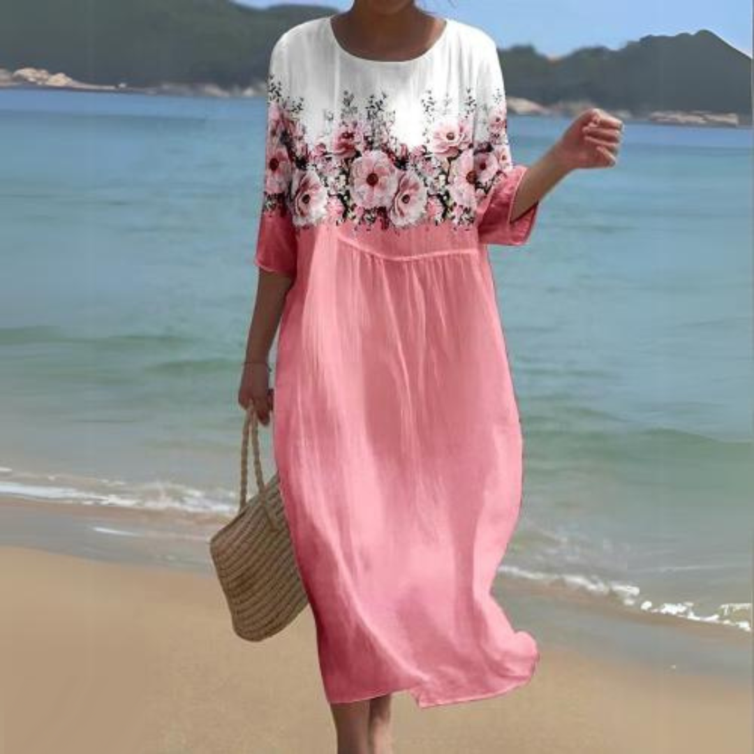 Variant image for Paloma | Robe Élégante Femme Imprimé Floral Chic et Élégante-31
