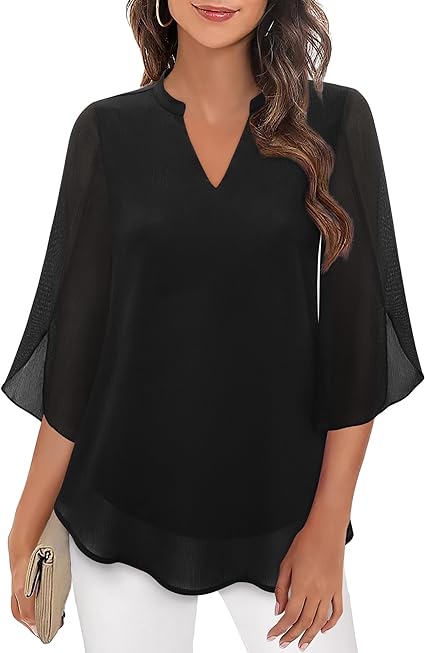 Celeste | Blouse Élégante à Manches Divisées-1