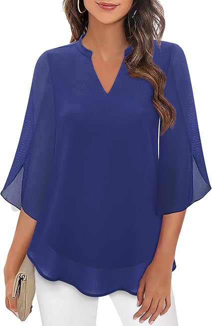 Variant image for Celeste | Blouse Élégante à Manches Divisées-26