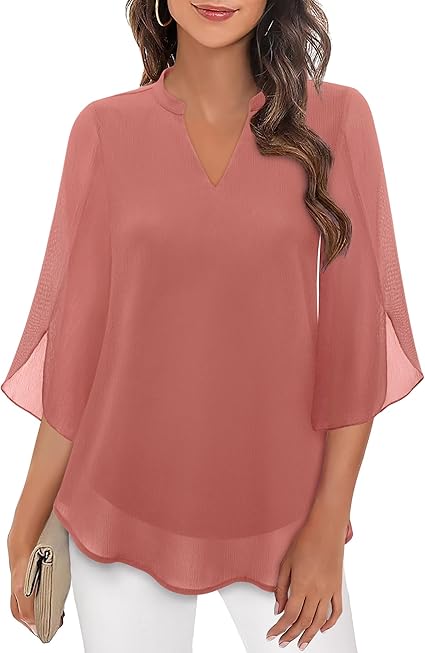 Celeste | Blouse Élégante à Manches Divisées-5