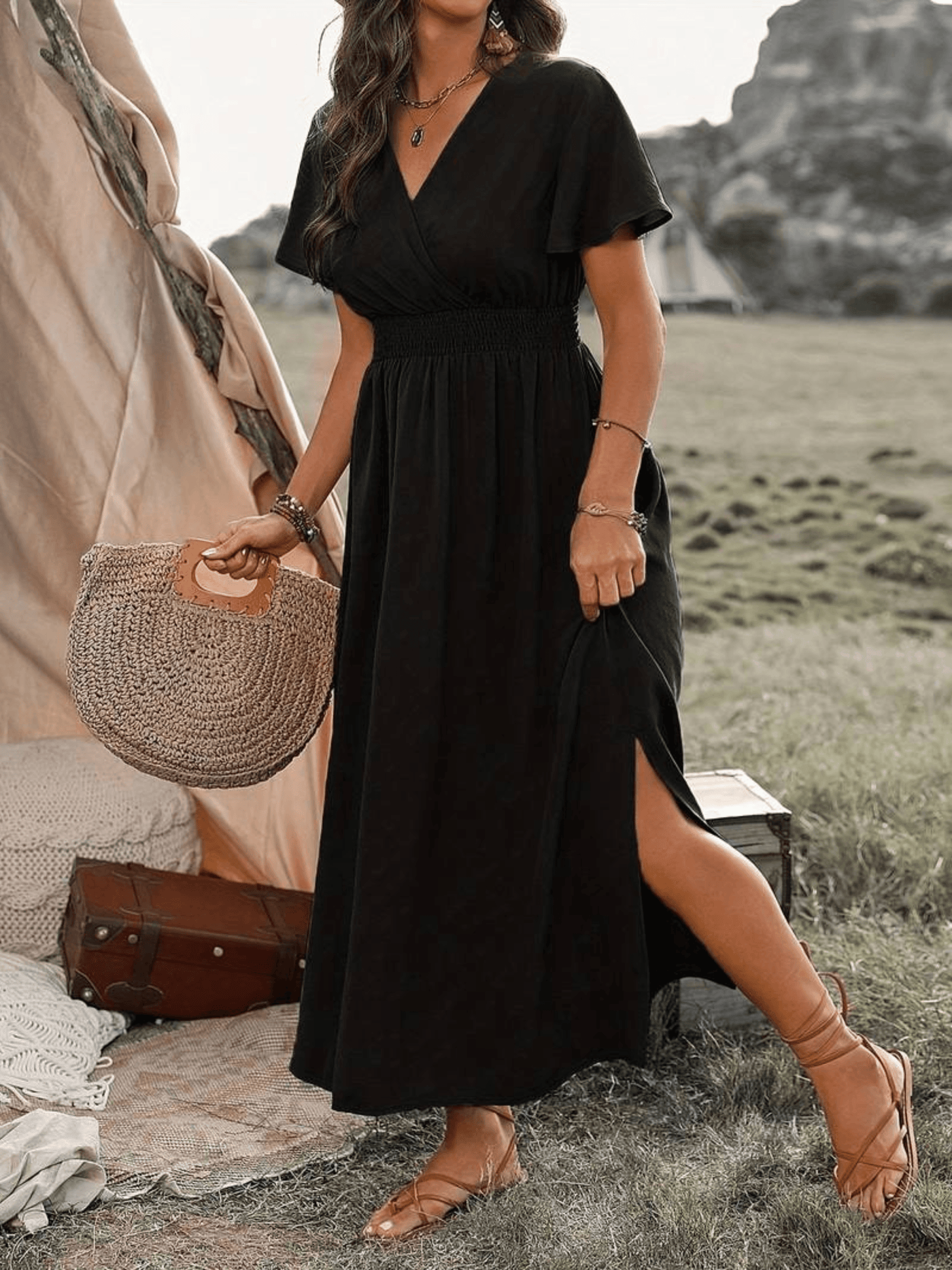Audrey | Robe longue élégante