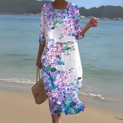 Paloma | Robe Élégante Femme Imprimé Floral Chic et Élégante-6