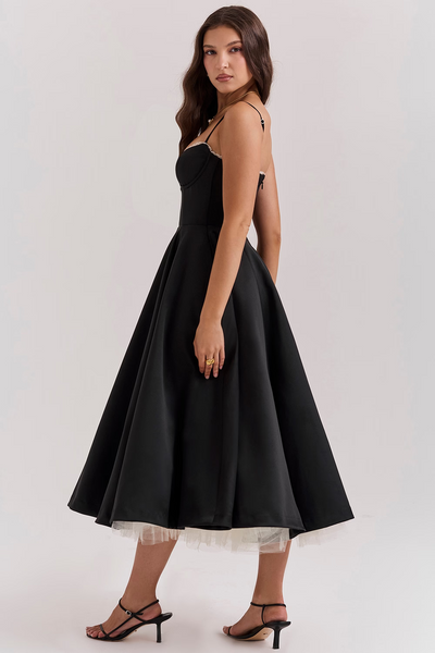 Anna | Splendido abito midi lucido