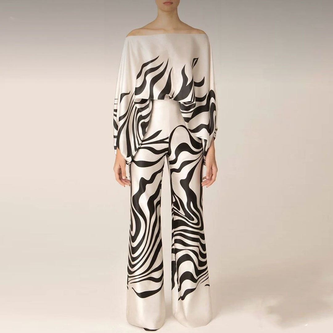 Variant image for Claire | Ensemble Tailleur Femme Élégant à Deux Pièces avec Manches à Lanterne-7