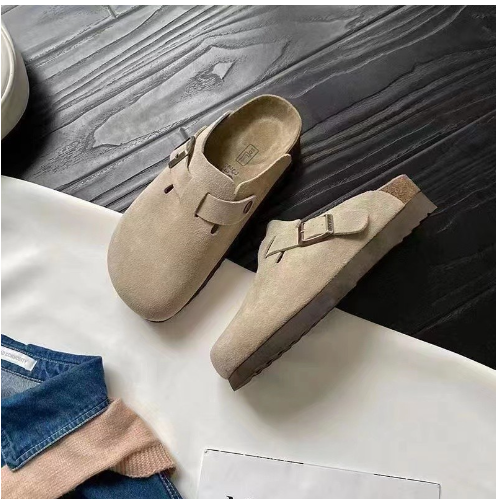 Boston Sabots Femme – Daim avec Boucle Réglable, Élégance Unisexe-3