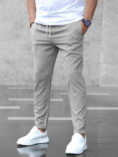 Pantalon Élastique Homme – Confort Extensible, Coupe Classique-1