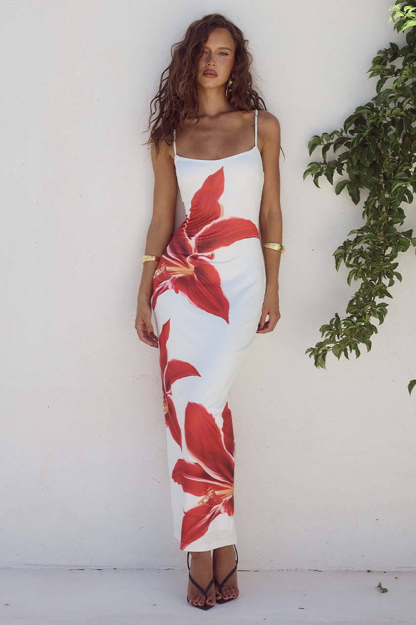 Sophie | Robe Longue Fleurie-1