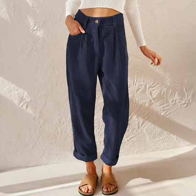 Elise | Pantalon Décontracté Pour Femme en Cordon-5
