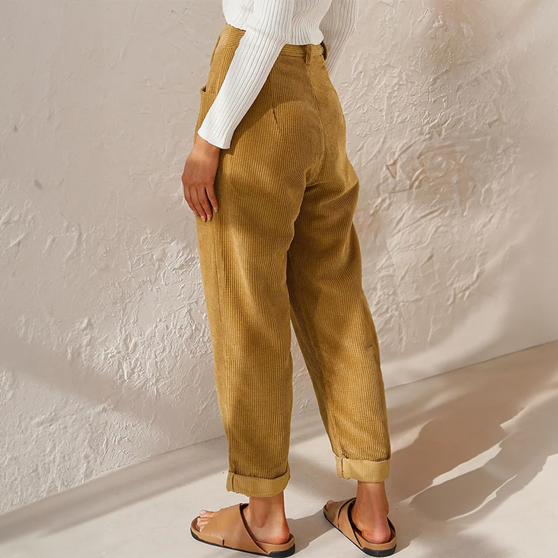 Elise | Pantalon Décontracté Pour Femme en Cordon-2