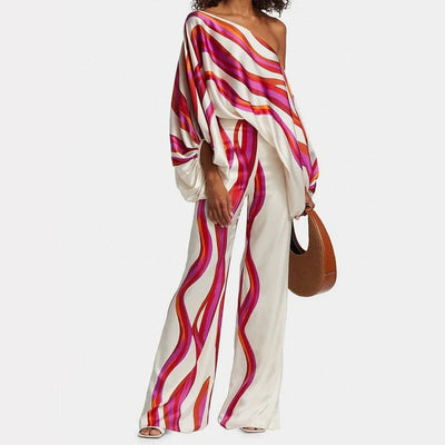 Claire | Ensemble Tailleur Femme Élégant à Deux Pièces avec Manches à Lanterne-1
