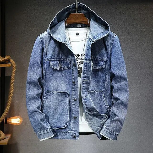Elvin | Veste en jean à capuche